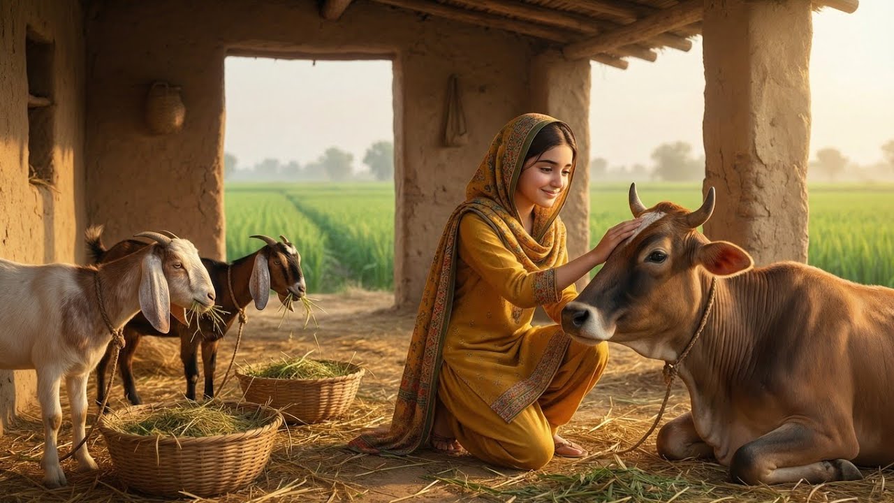 ایک گاؤں کی لڑکی کی روزمرہ زندگییہ لڑکی ہمیں زندگی کا اصل مطلب سکھا گئی