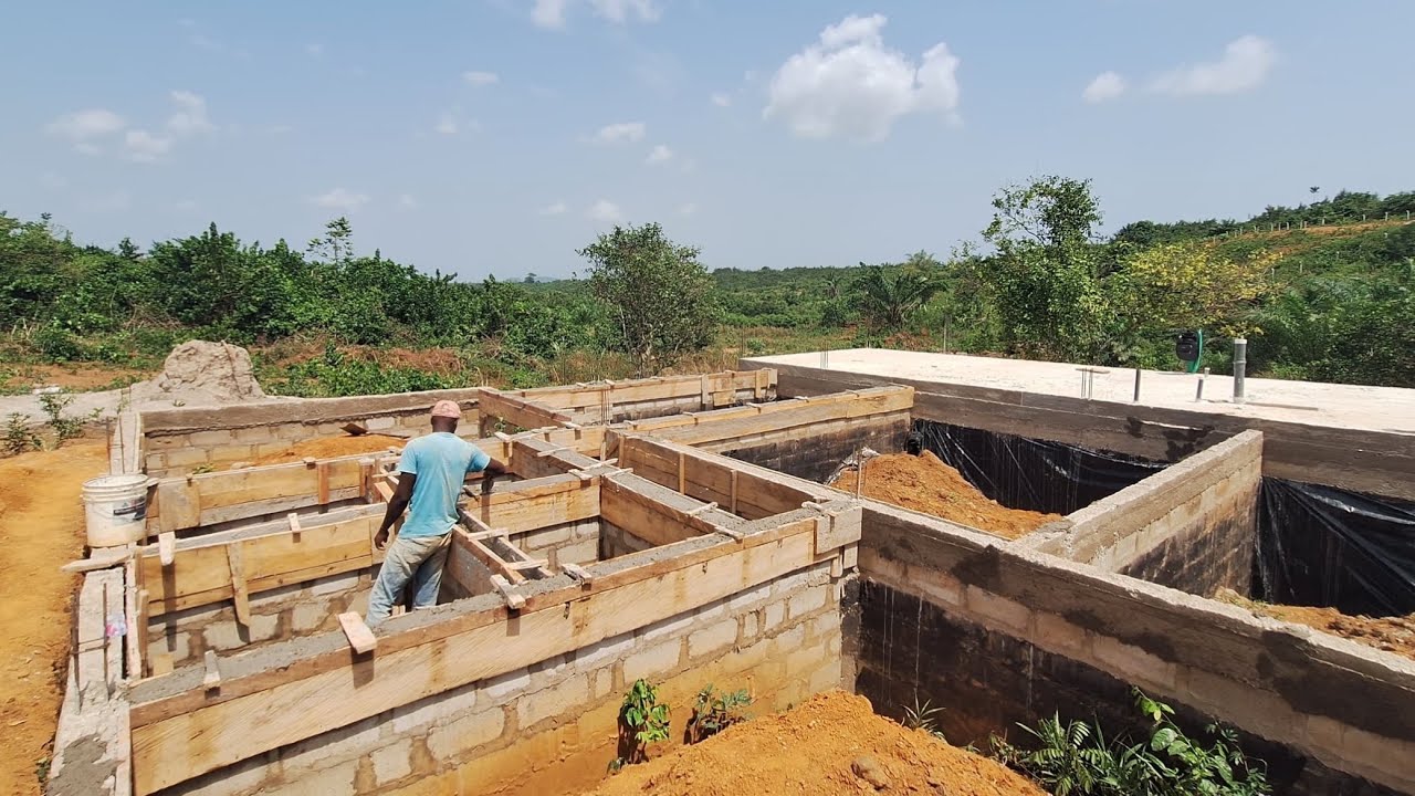 Soil Compaction || Pan African Village || AsebuGhana || Off Grid Home || Cape Coast