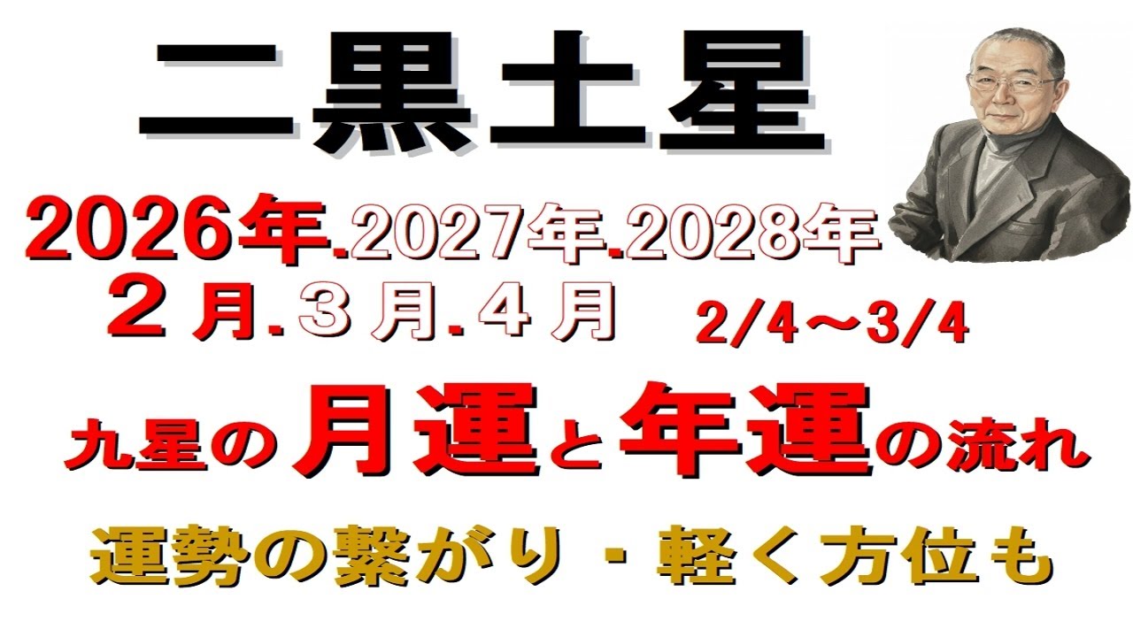 #二黒土星の月運　#九星気学占い　月運と年運の繋がりと流れを中心に　#吉凶の方位　#２月の運勢　生活への関わり方　活かし方を解説　 ２０２６年2月　2/4～3/4　 #迷ったら聞いてみて　和楽堂　鳳峯
