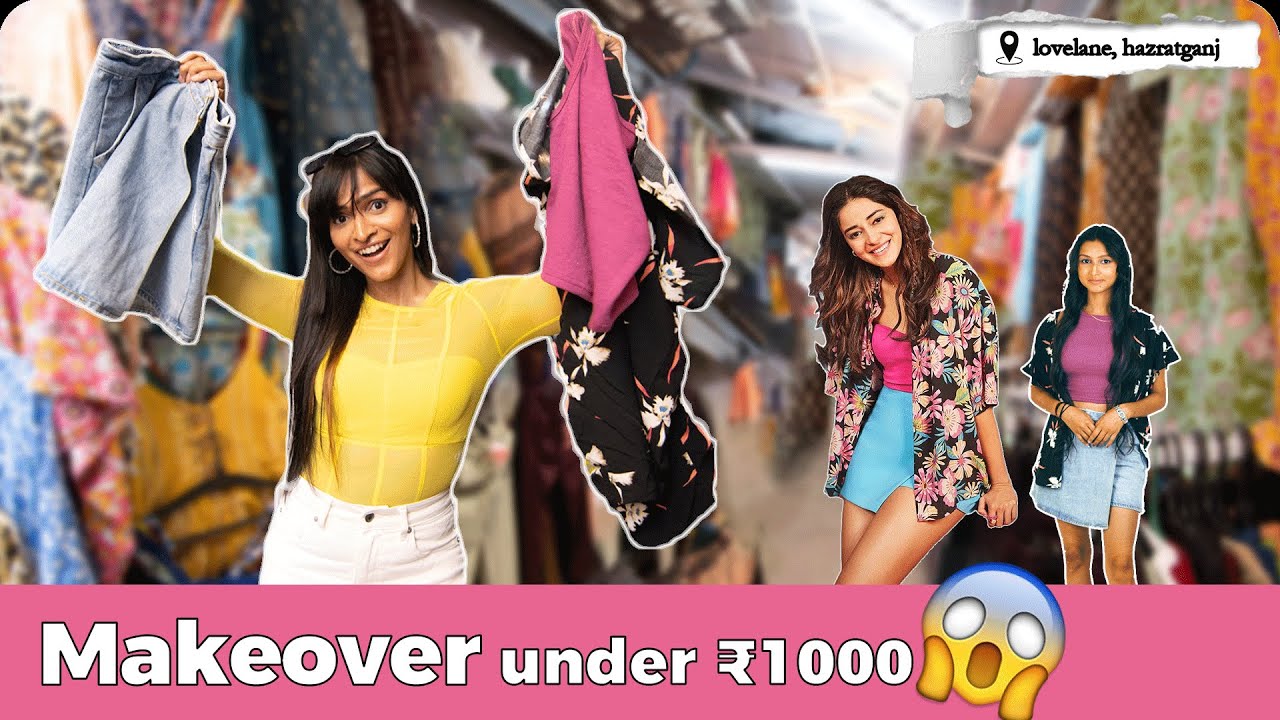 College Girl Makeover || Ananya Panday Look || Street shopping at Lovelane market || under 1000 rs