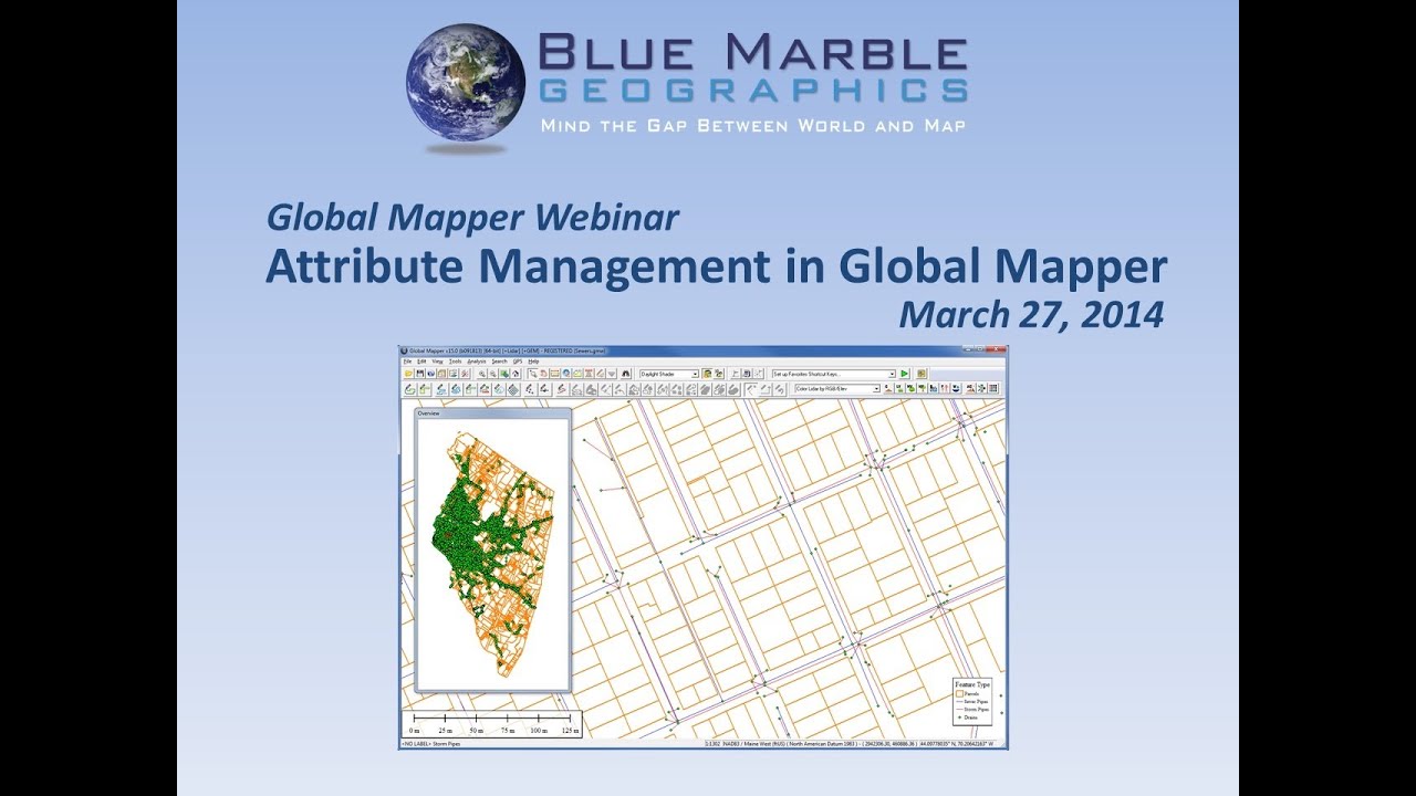 Attribute Management in Global Mapper
