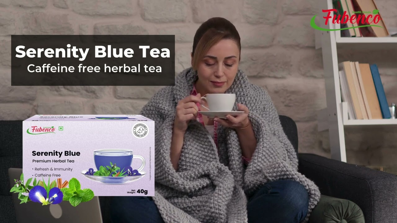 Serenity Blue Tea: The Perfect Caffeine-Free Herbal Tea for Relaxation | #fubenco