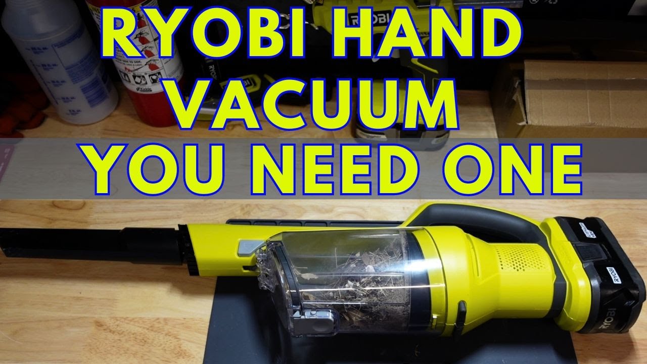 The Ryobi ONE+ 18V Cordless Hand Vacuum  is just what you need in the garage