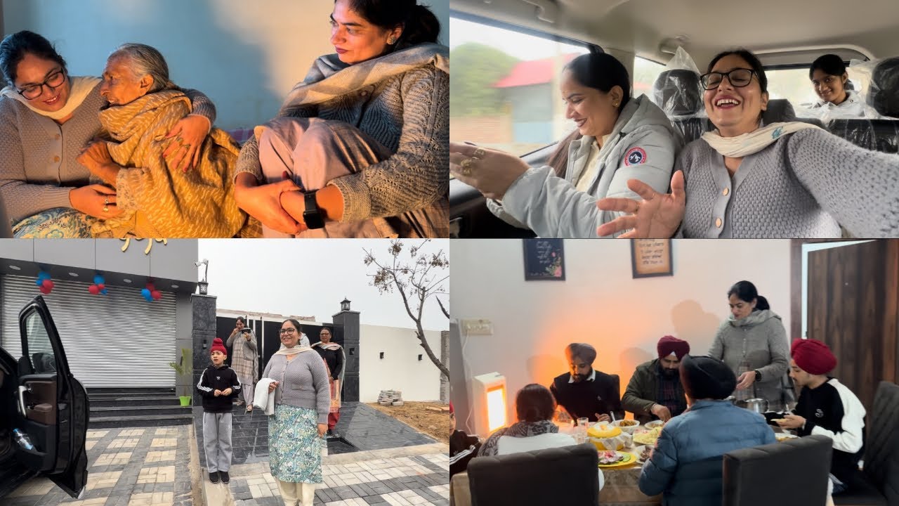 ਨਵੀਂ ਗੱਡੀ ਲੇਕੇ ਗਏ ਮਾਸੀ ਕੋਲ || ਅੱਜ ਆਏ ਭਰਾ ਭਰਜਾਈ || #punjab  by mr and Mrs bassi 