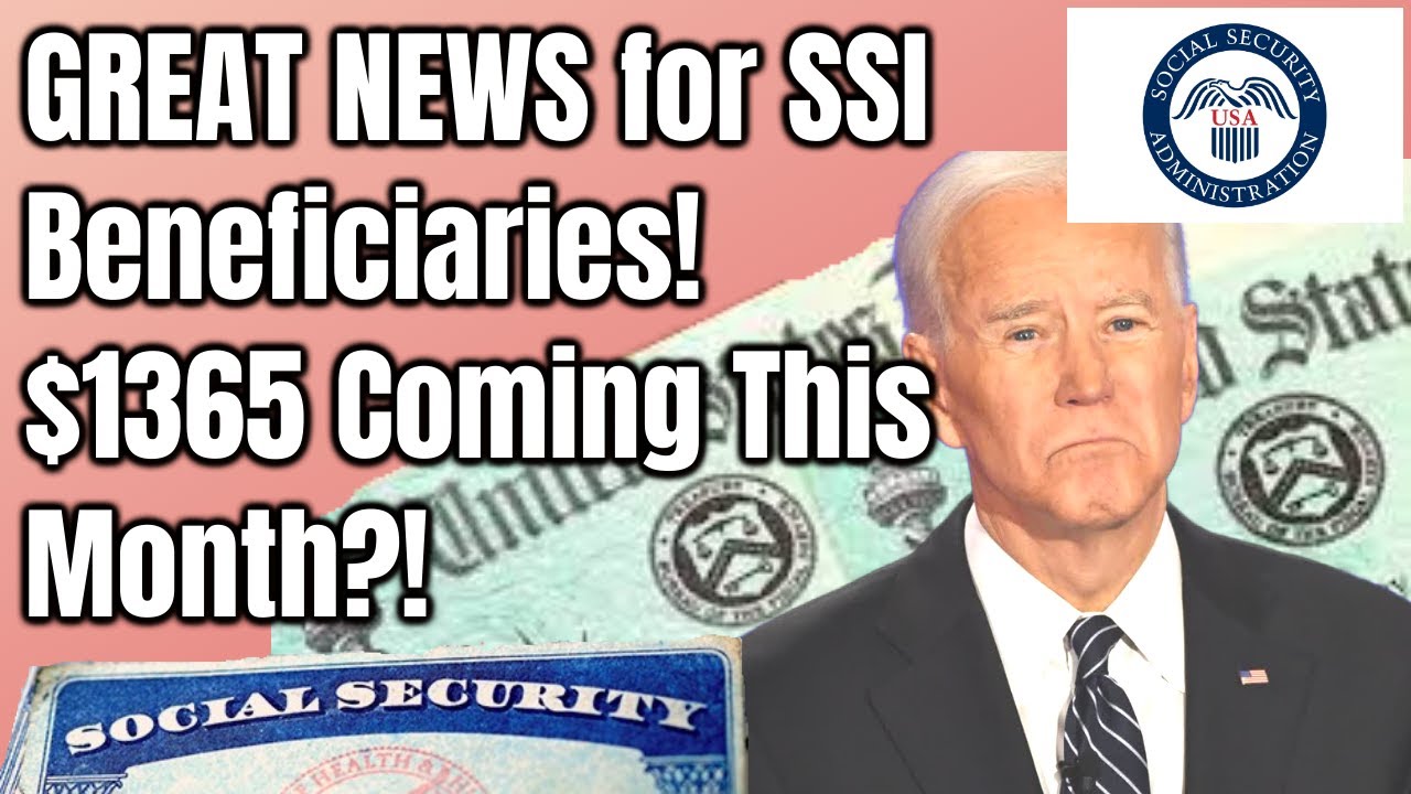 GREAT NEWS For SSI Beneficiaries! Two Checks Coming Worth $1635 This Month?!