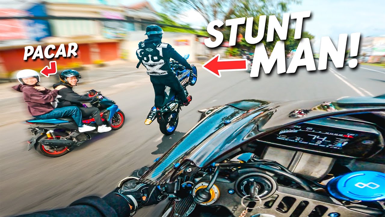Reaksi Pacar Liat Stuntman & Blacky Wheelie Party!