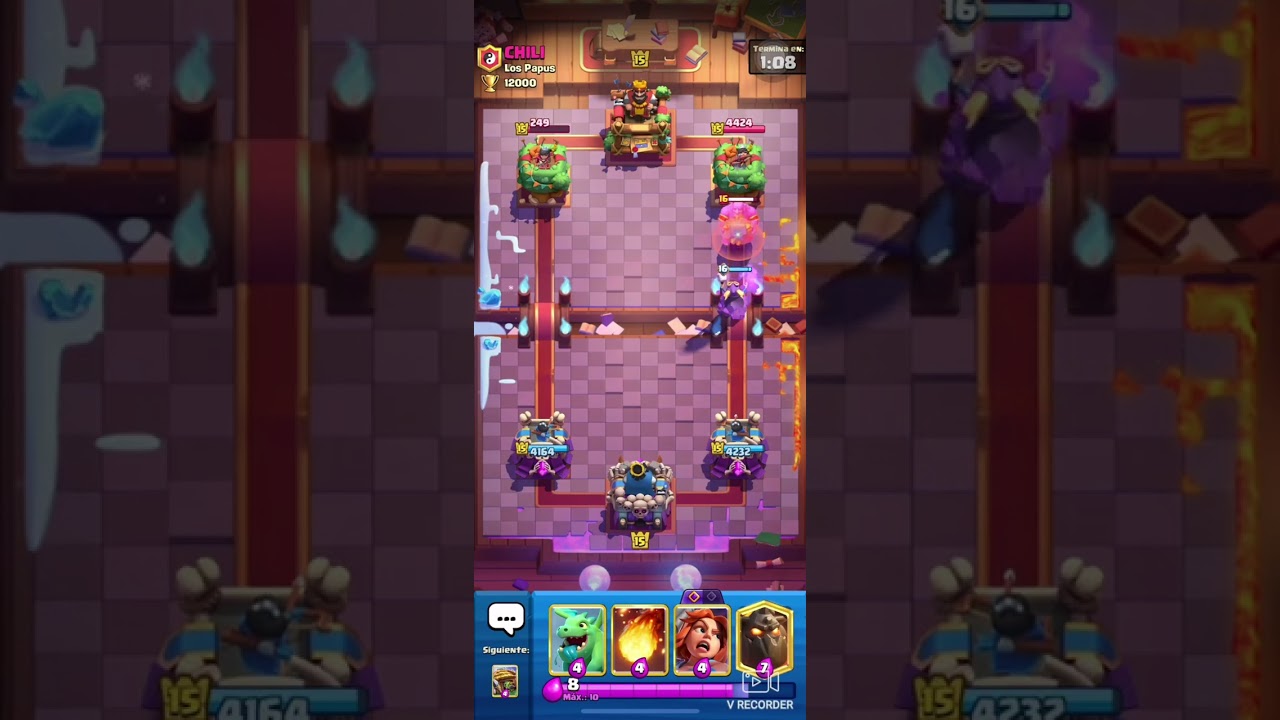 Clash Royale. jugador de montapuerco, lo intenta como un loco