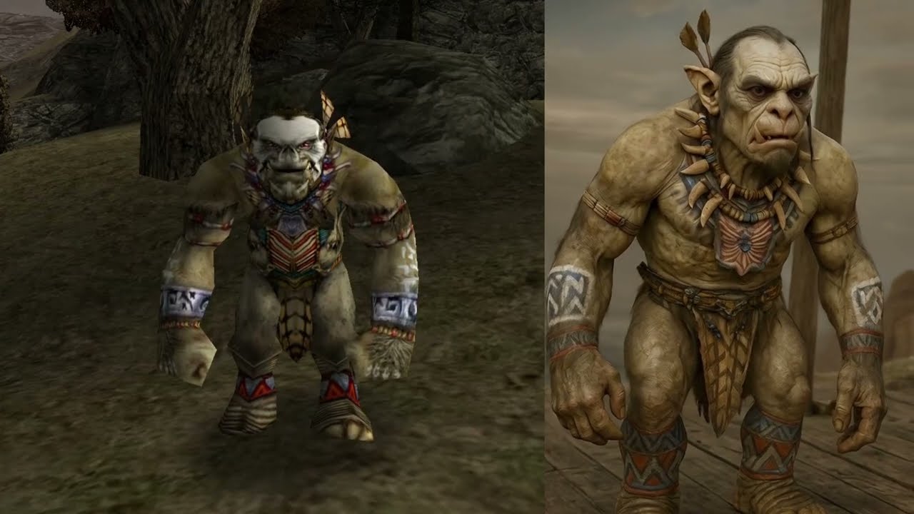 Gothic 1 Comparison - Enemies 2001 VS Enemies Remake in Real Life by AI