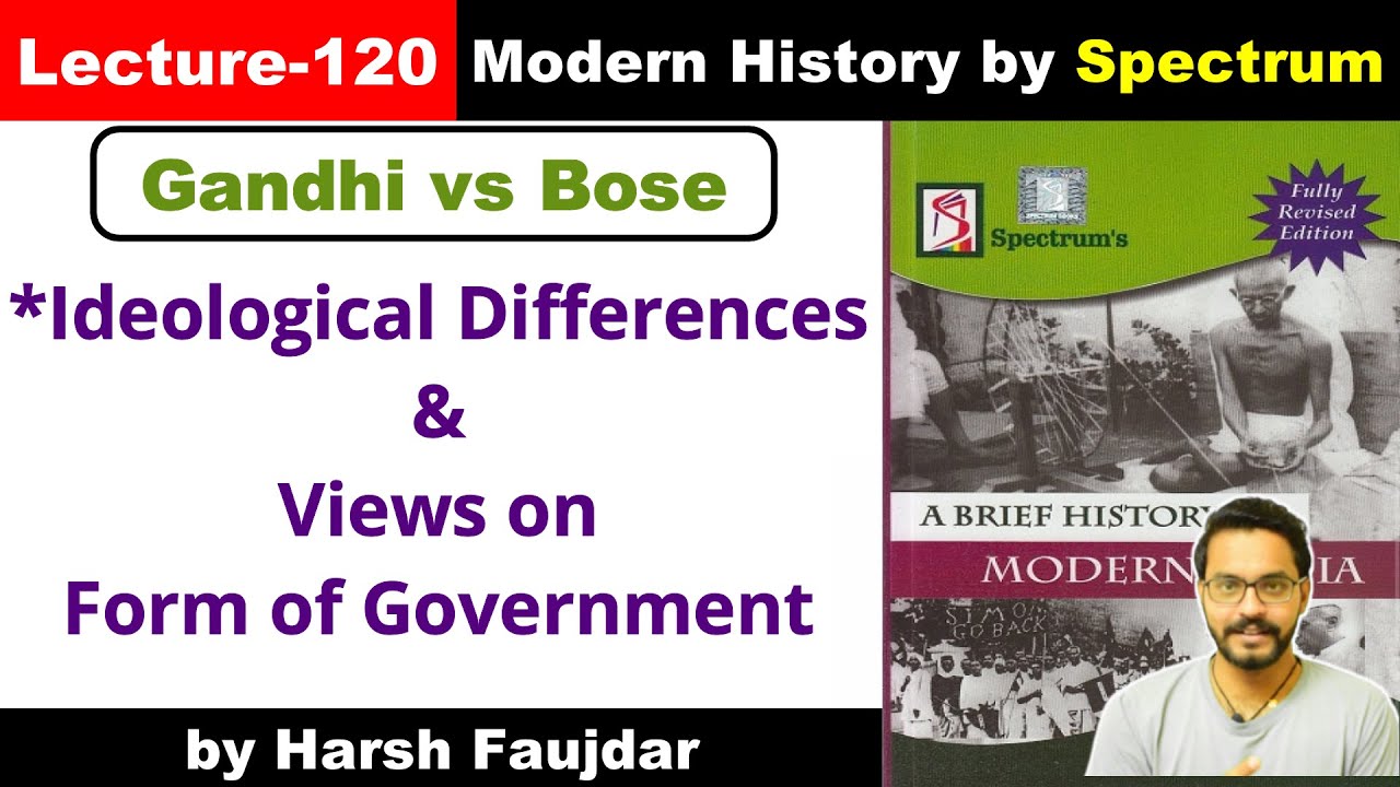 H120 - What Form of Government Did Gandhi and Bose Really Wanted? | Spectrum Modern History UPSC