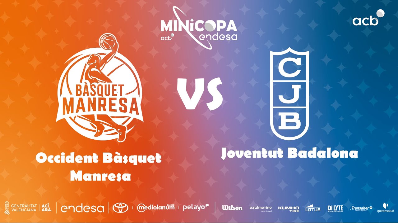 🔴DIRECTO: Occident B&agrave;squet Manresa - Joventut Badalona | Primera Fase Minicopa Endesa Valencia 2025