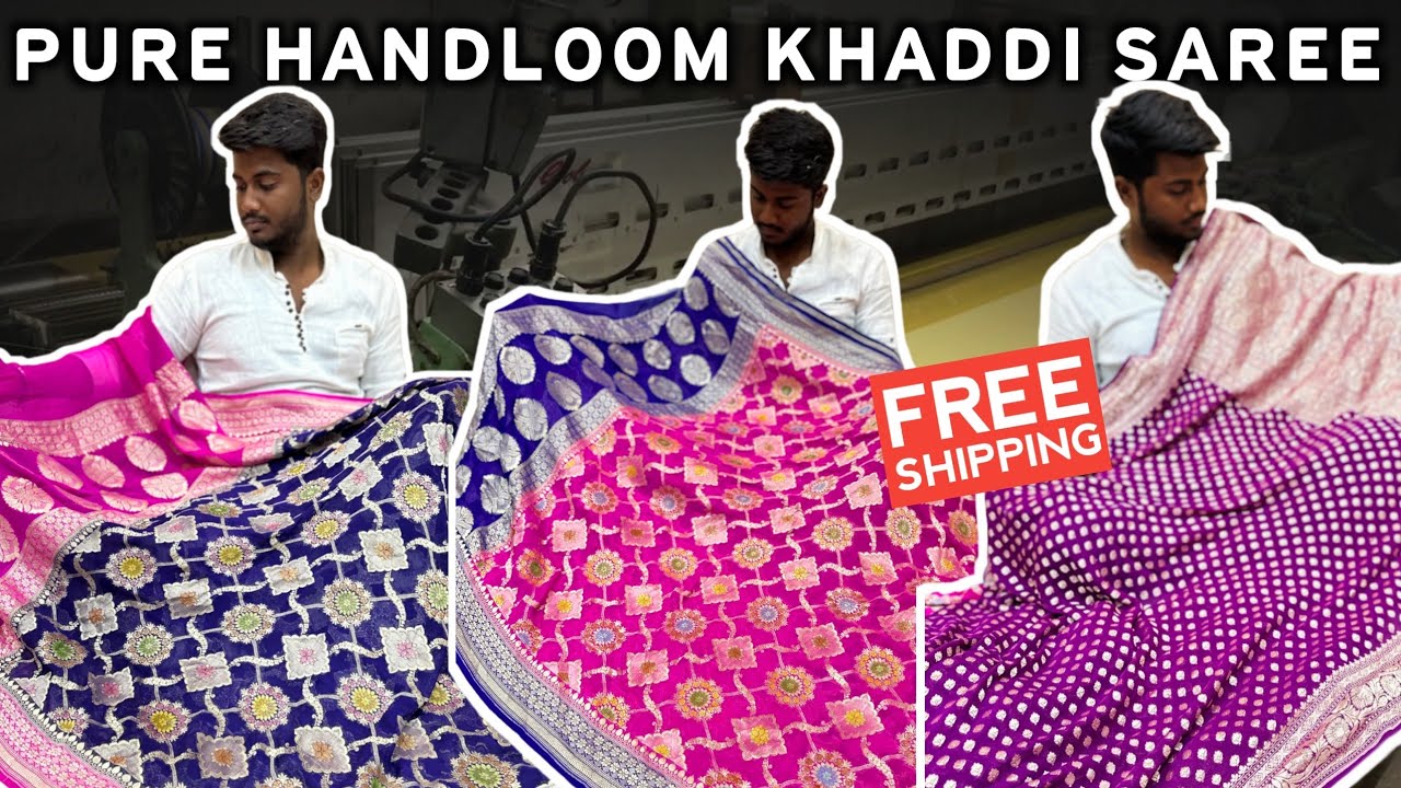 Making Of Banarasi Sarees | Khaddi Georgite, Masroo Silk, Rupa Butti Niharika Weaves