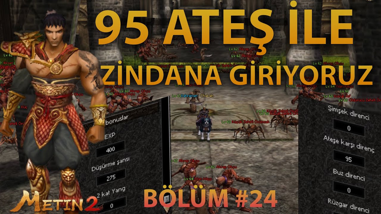 95 Ateş İle &Ouml;r&uuml;mcek Zindanına Giriyoruz ! | Etp i&ccedil;in Gby d&uuml;ş&uuml;rd&uuml;k ! | Metin2 Ruby Lucifer