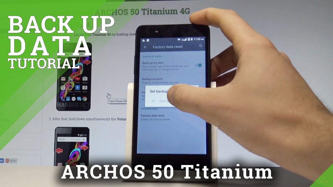 How to Back Up Data on ARCHOS 50 Titanium 4G - Enable Google Backup |HardReset.Info