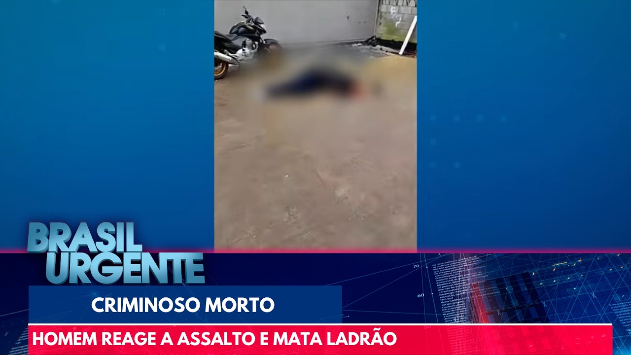 Dono de comércio reage a assalto e mata ladrão | Brasil Urgente