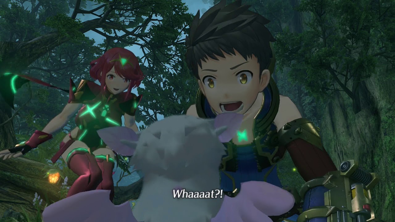 Gramps's Fate . Rex and Pyra cries because of Gramps . Cutscene . Xenoblade Chronicles 2 .