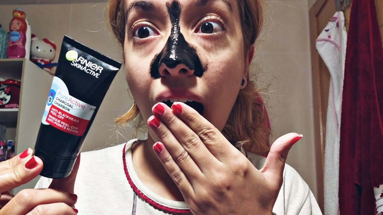 Nueva mascarilla Garnier / Pure Active / Peel Off/ Carbón activo / Quitar puntos negros