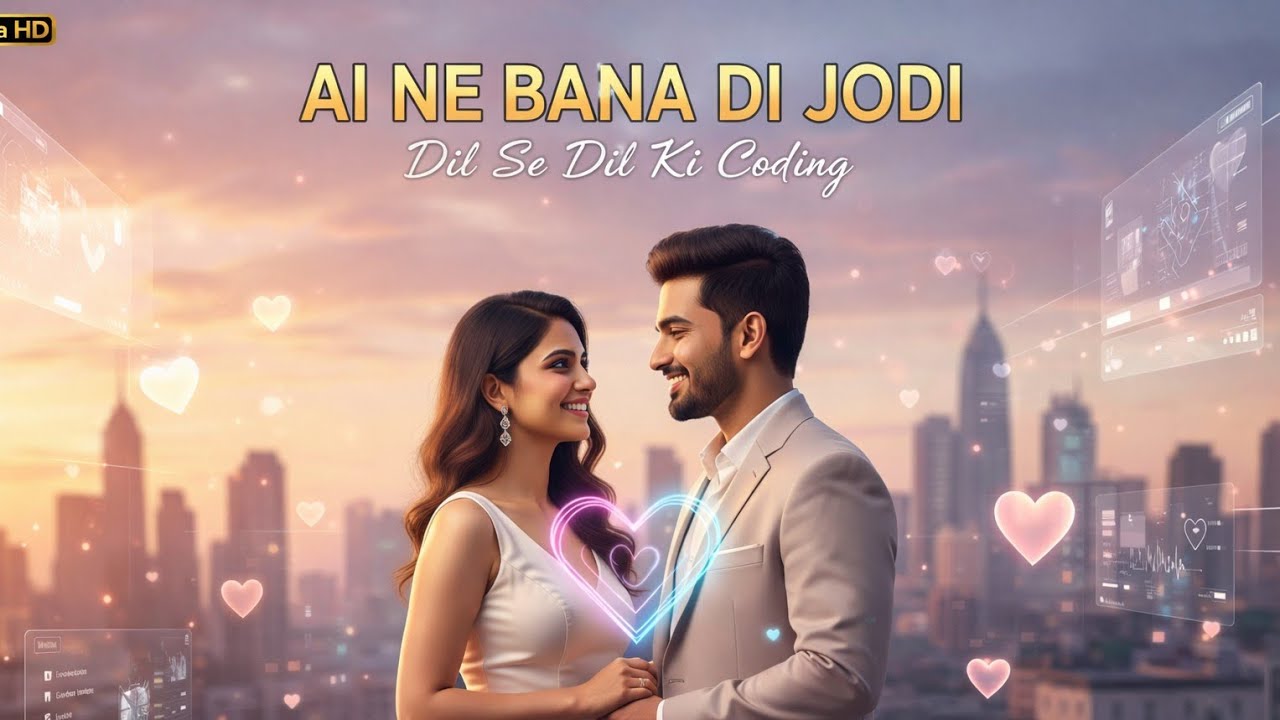 AI ने बना दी जोड़ी 💖🤖 | दिल से दिल की कोडिंग 💕 | नया रोमांटिक हिंदी सॉन्ग 2026 🎶