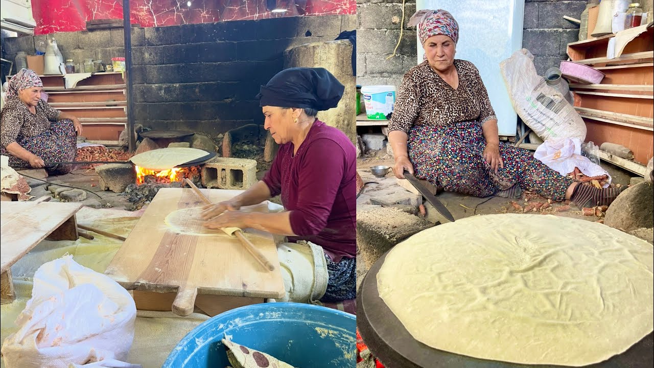 HALAMIN KÖY EVİ 😍 SACDA YUFKA EKMEĞİ NASIL YAPILIR GÜNLÜK YAŞAM