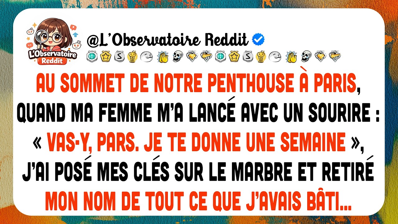 « Vas-y, Pars », Ricana Ma Femme Riche. « Je Te Donne Une Semaine Sans Moi. »