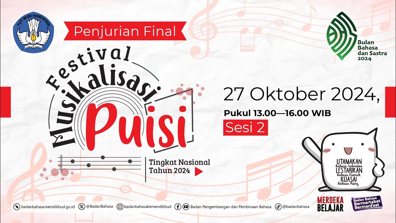 Penjurian Final Festival Musikalisasi Puisi Tingkat Nasional 2024 - Sesi 2