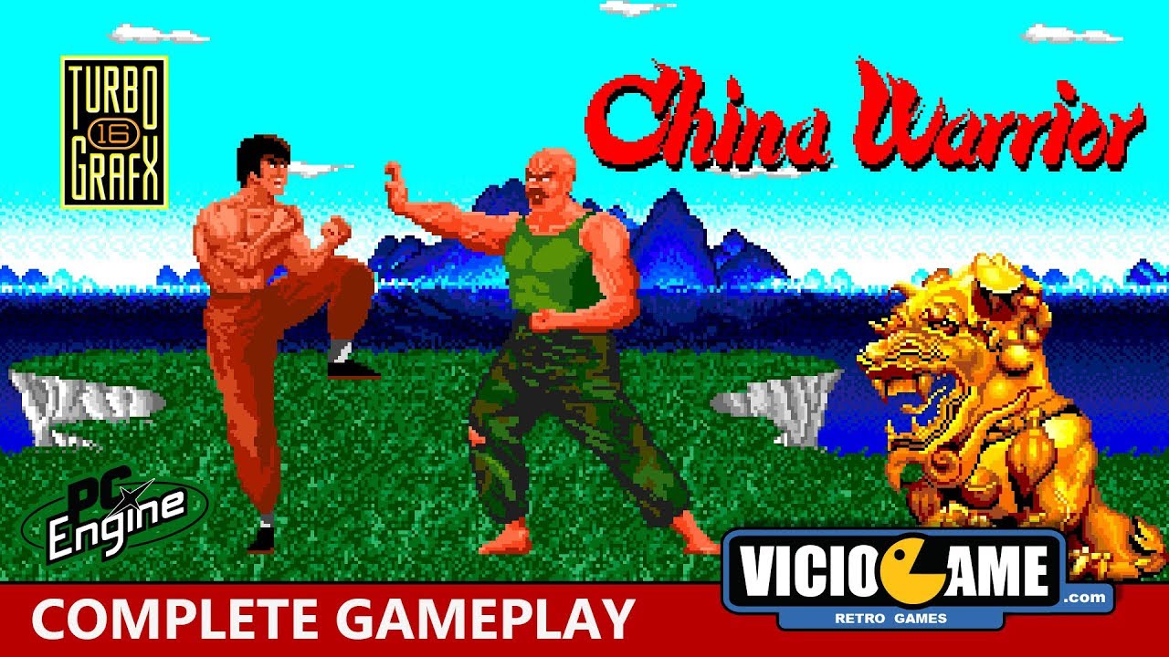 🎮 China Warrior (PC Engine) Complete Gameplay