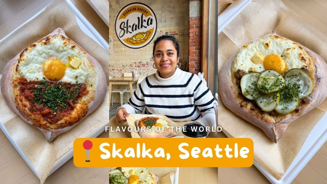 I tried the famous Georgian cheese bread that's taking Seattle by storm