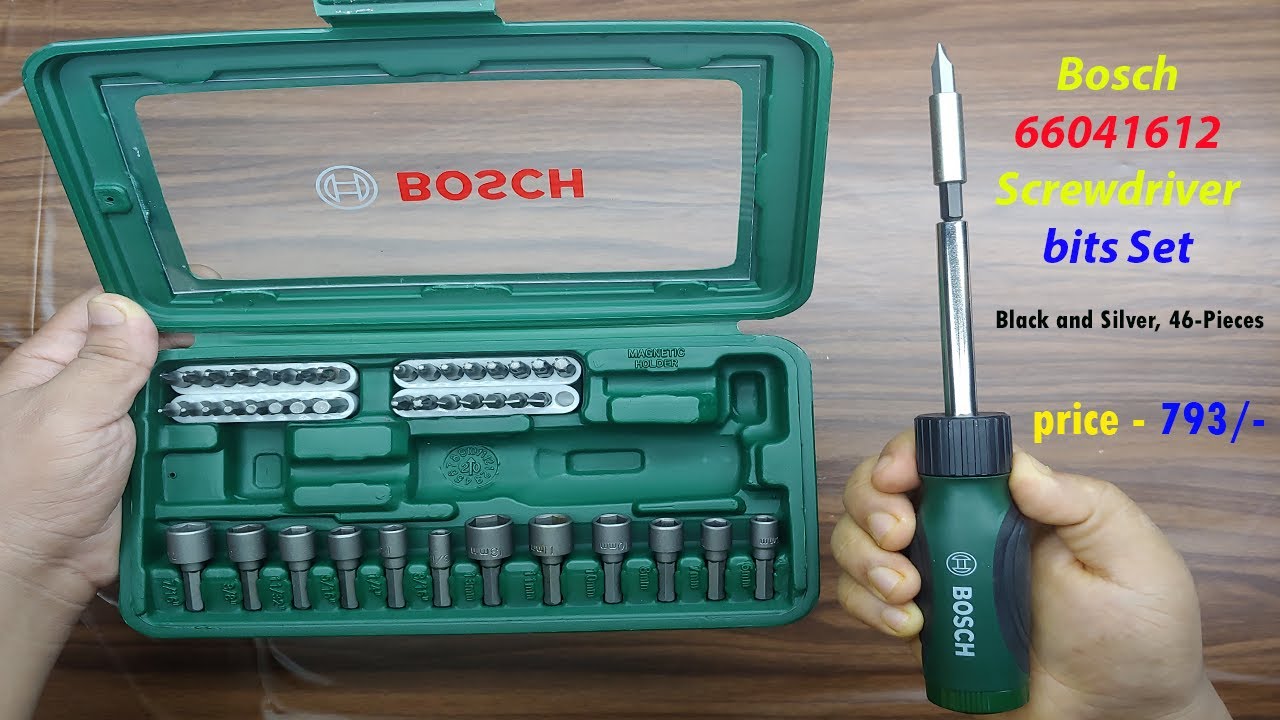 Unboxing BOSCH 46 pcs Screwdriver Set || Best Magnetic Screw Driver Set  for all in one in hindi