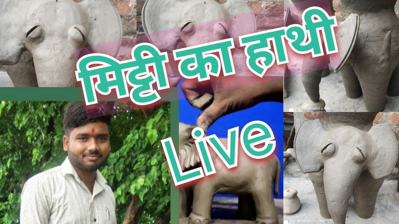 How to make Elephant with clay very easy process !! मिट्टी से हाथी बनाने का सबसे आसन तारिका !2025