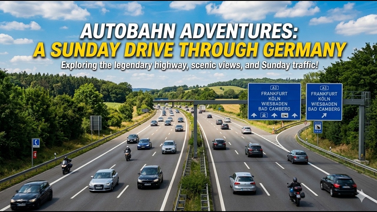 German Autobahn Sunday Drive 🇩🇪 | Almost Empty Roads | 4K POV