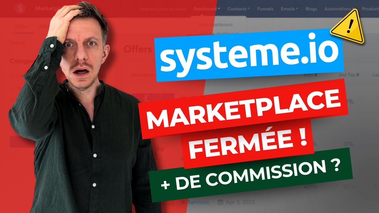 Systeme io ferme sa marketplace : panique ou opportunité pour les affiliés ?
