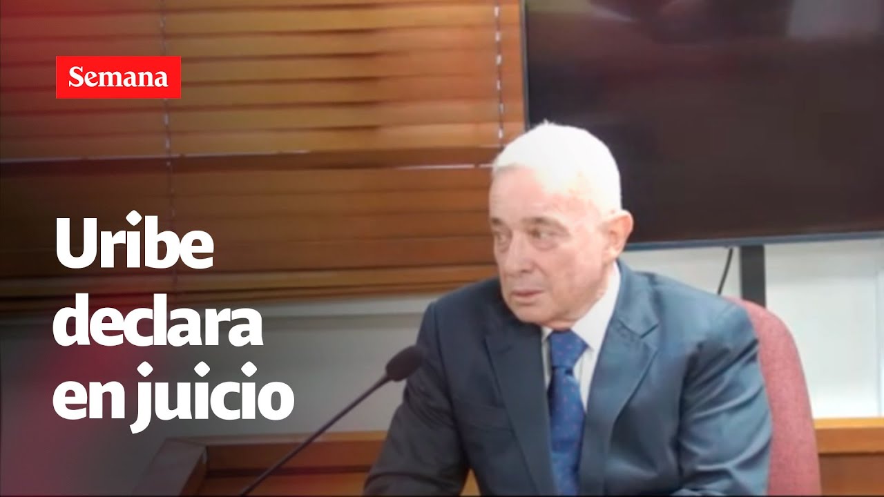 El expresidente Álvaro Uribe declara en su juicio