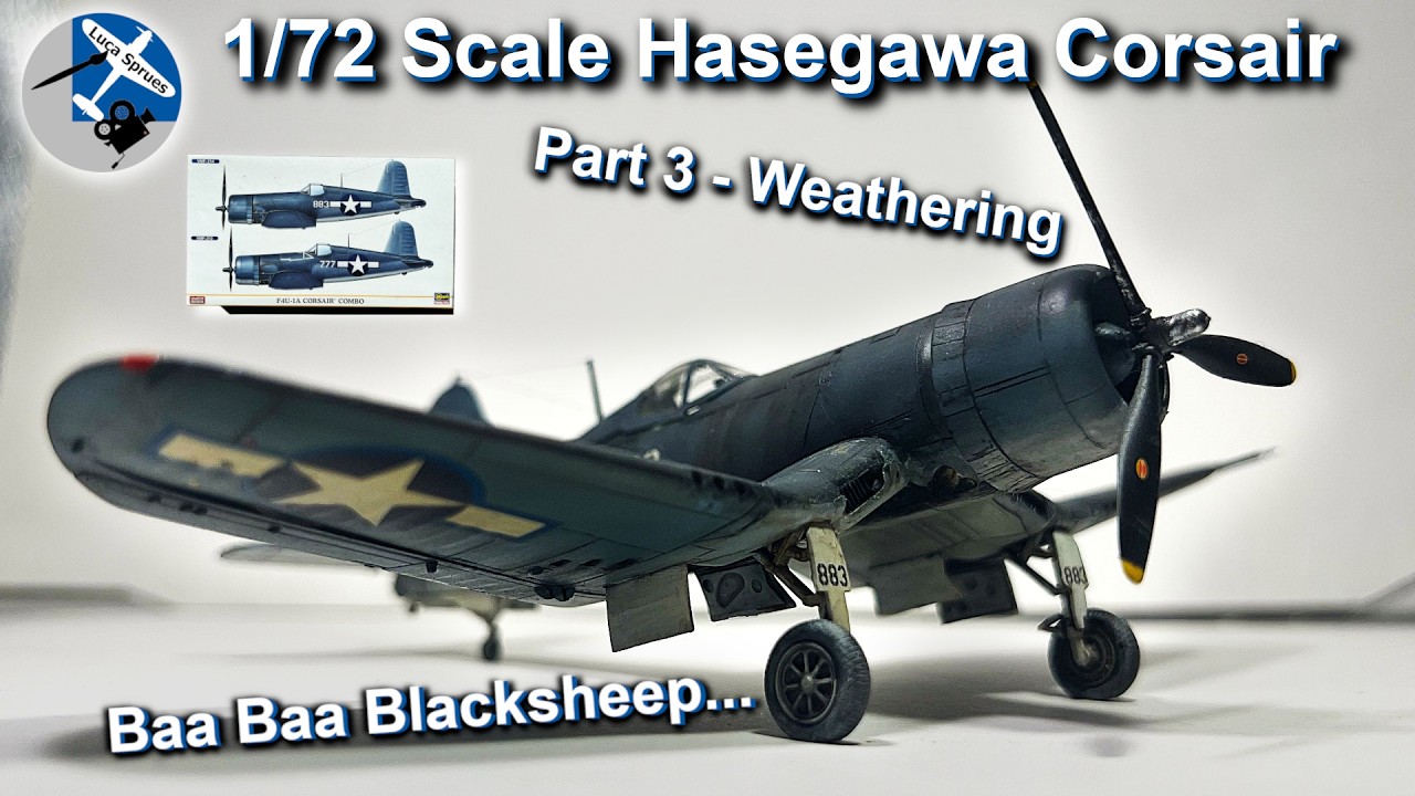 Hasegawa 1/72 F4U-1A Corsair Weathering & Final Review | VMF-214 – Part 3