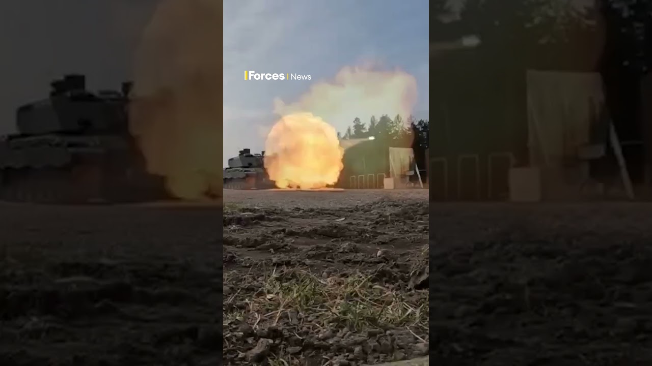 Footage shows the explosive power of Challenger 3 in live fire drills