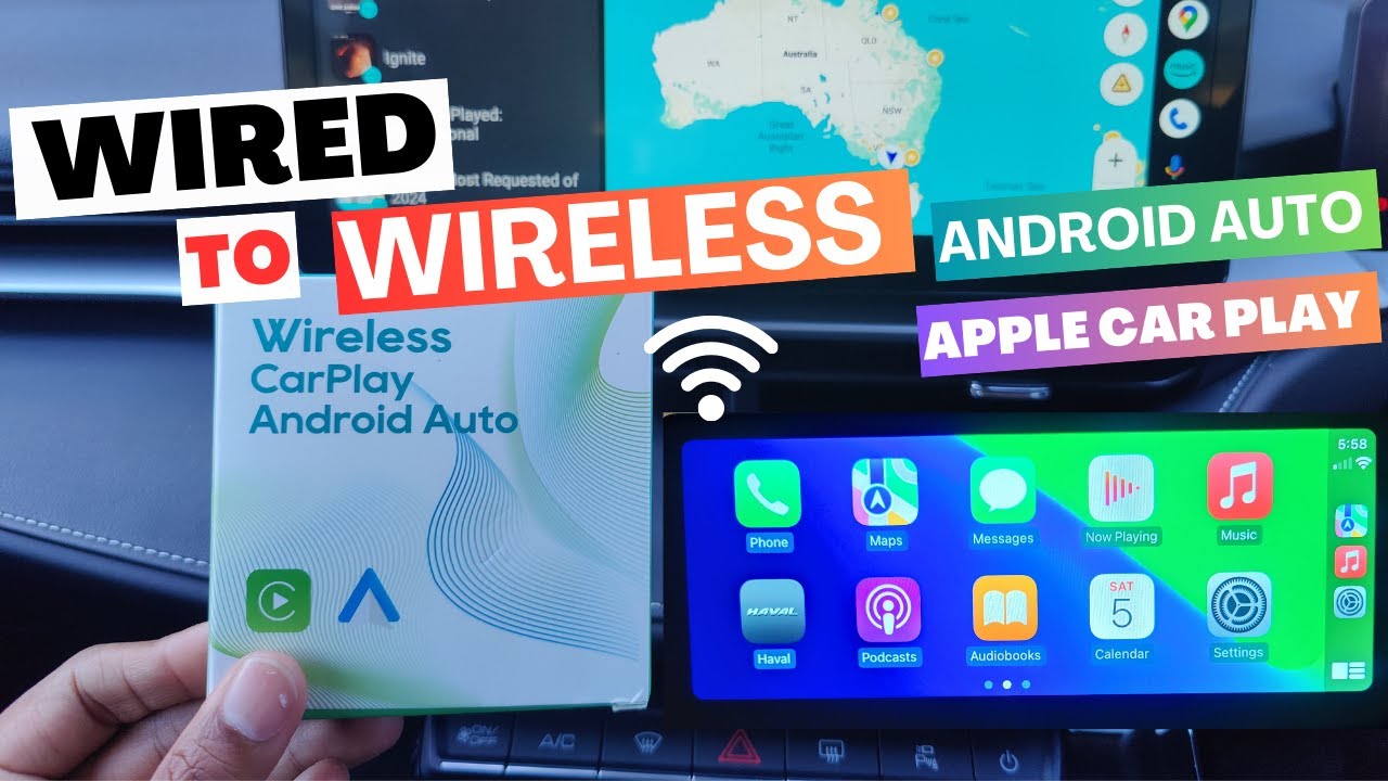 Convert Your Wired Android Auto & Apple CarPlay to Wireless &ndash; No More Cables!