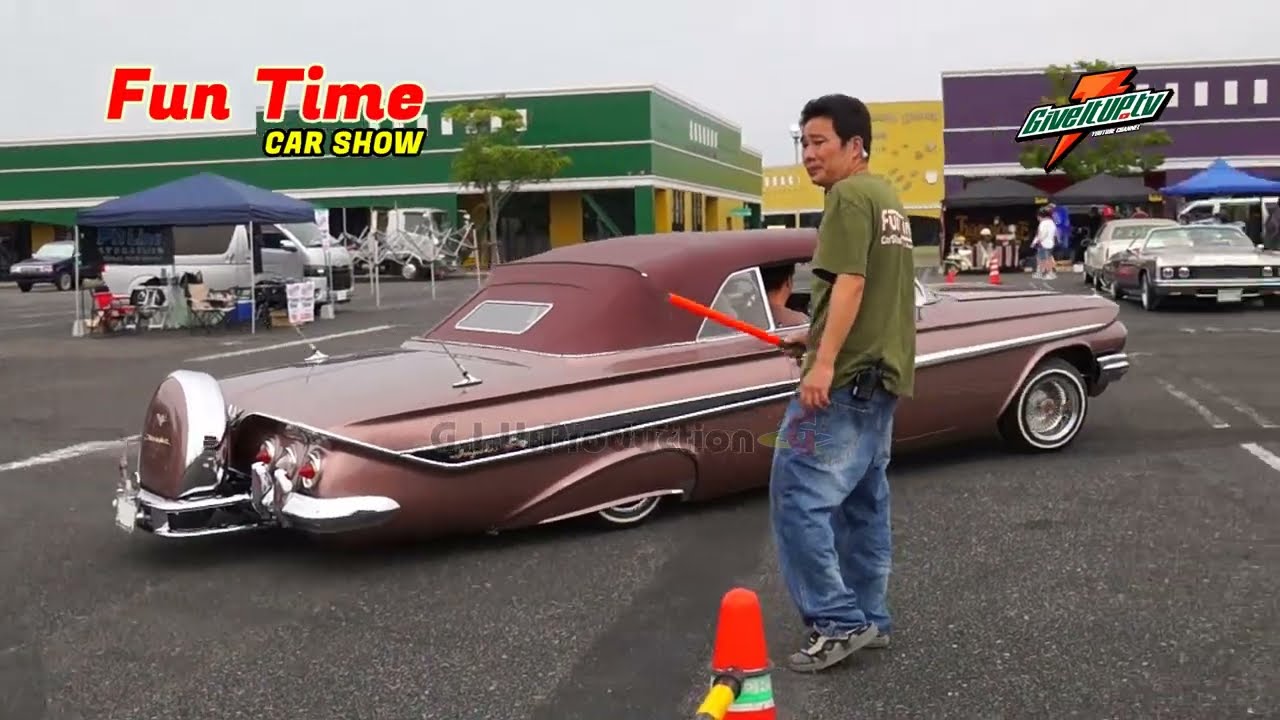 Go!Go! funtime 2024 lowrider car show  搬入前半ファンタイム　ロングウッドステーション ローライダー インパラ