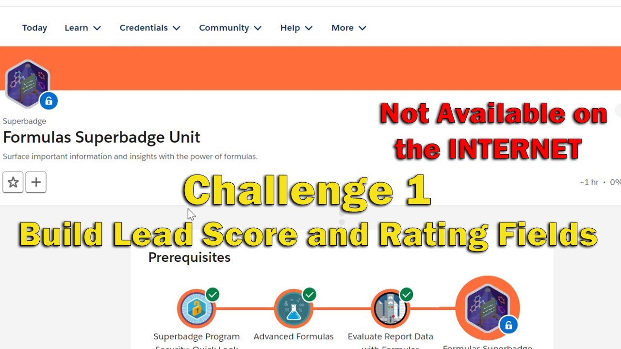 Formulas Superbadge Unit|| Challenge 1|| Build Lead Score and Rating Fields