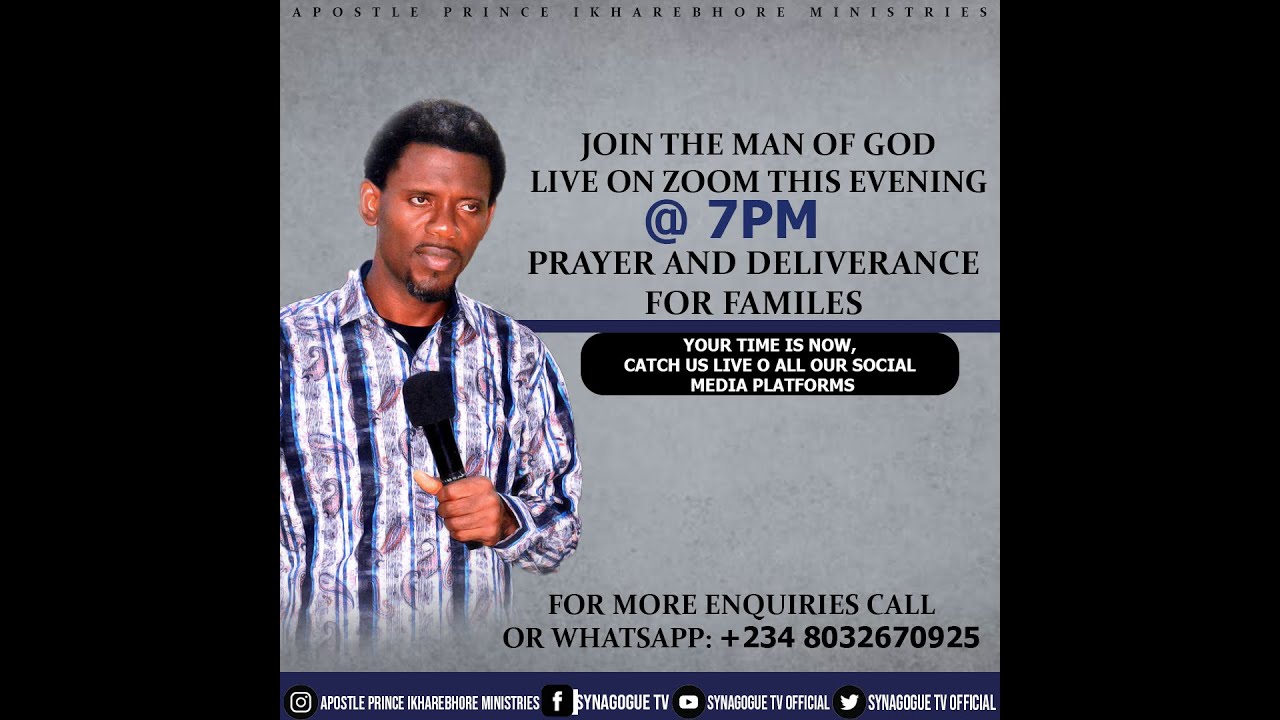 PRAYER AND DELIVERANCE FOR ALL FAMILIES {12 OCTOBER 2023}