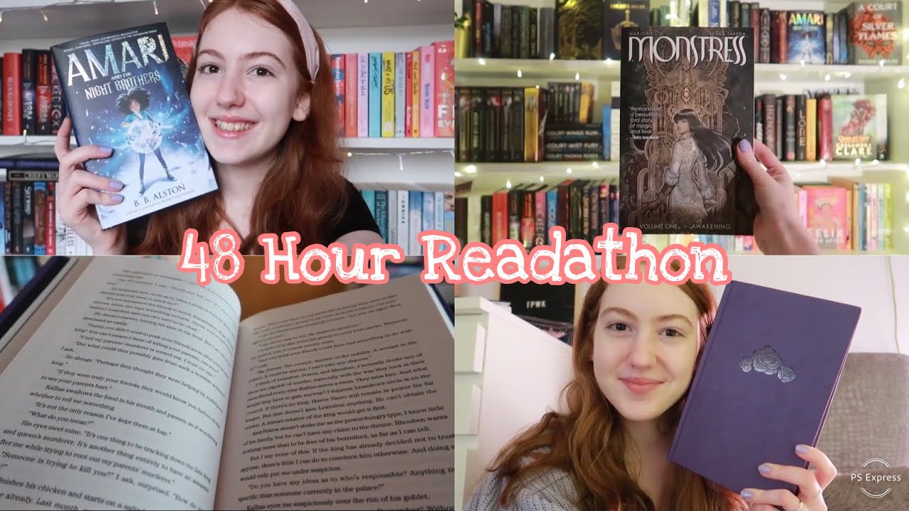 Reading for 48 Hours?! Bookoplathon Vlog ✨