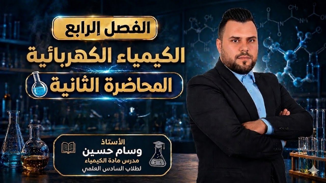 كيمياء سادس علمي المحاضرة الثانية الفصل الرابع كيمياء السادس علمي 2026_2025 الاستاذ وسام حسين