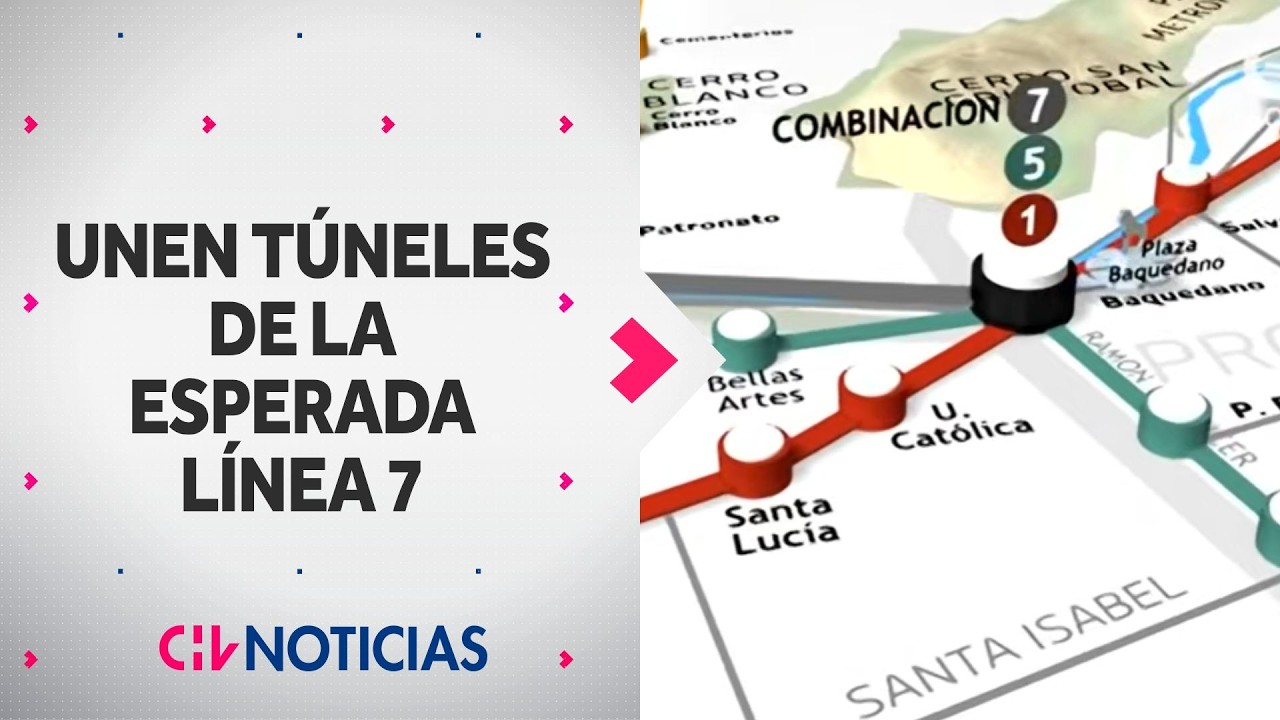 Avanzan obras de Línea 7 de Metro: Unen túneles que conectarán cuatro líneas - CHV Noticias