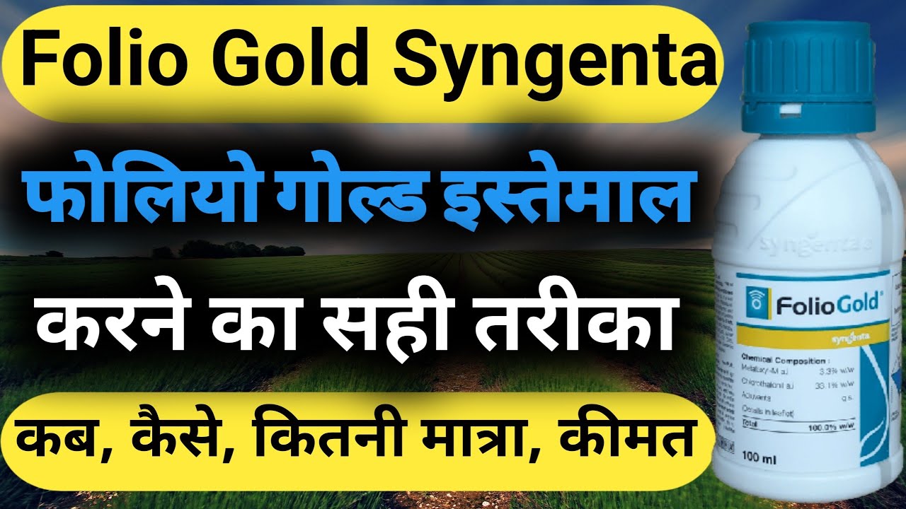 Folio Gold Fungicide Syngenta।।Folio Gold Fungicide Uses in Hindi।। फोलियो गोल्ड फंगीसाइड सिंजेंटा।।