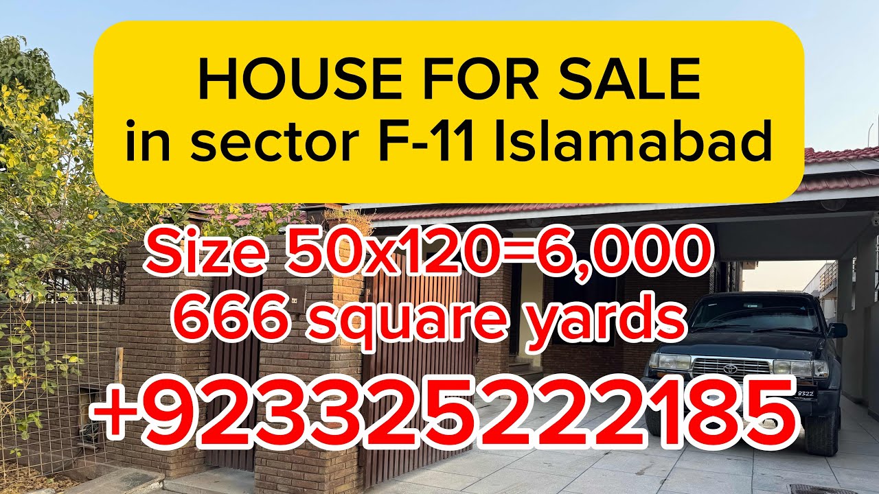 HOUSE IS AVAILABLE FOR SALE IN F-11 ISLAMABAD 
