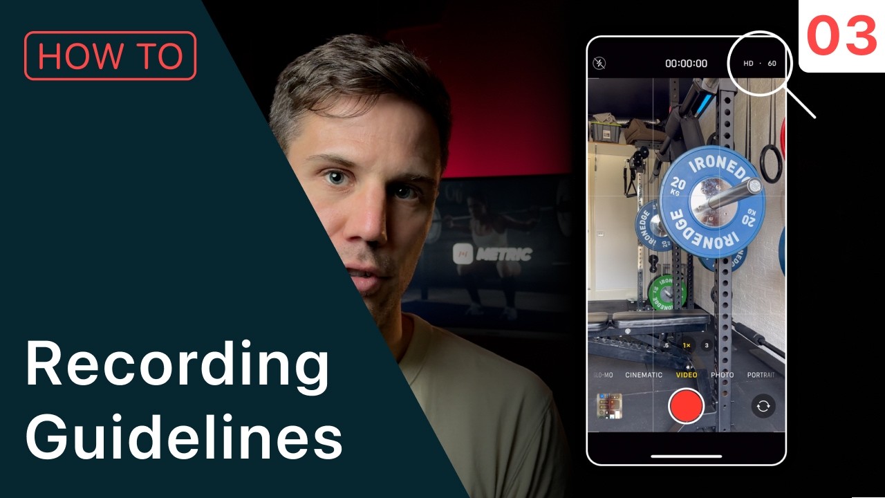 Recording Guidelines for Tracking Bar Speed with Metric | How To - Free VBT Course