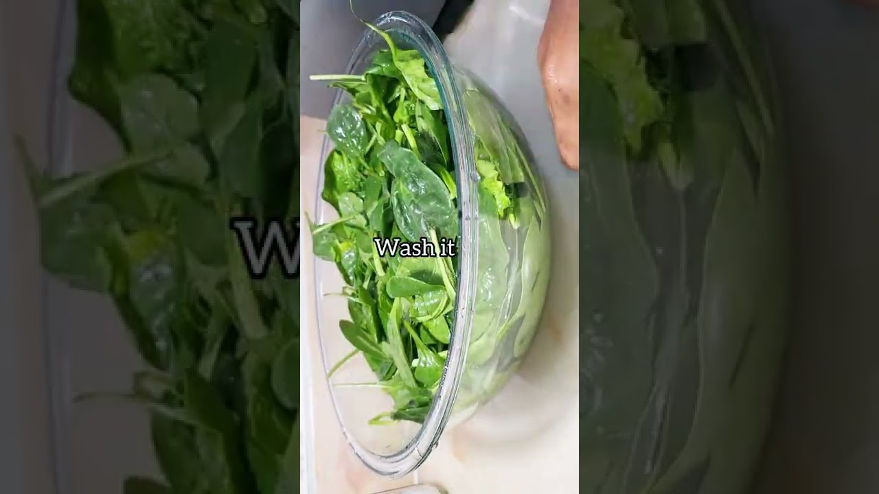 how to clean spinach/how to wash spinach to avoid bacteria #shorts #fyp #freefire #food #ghana