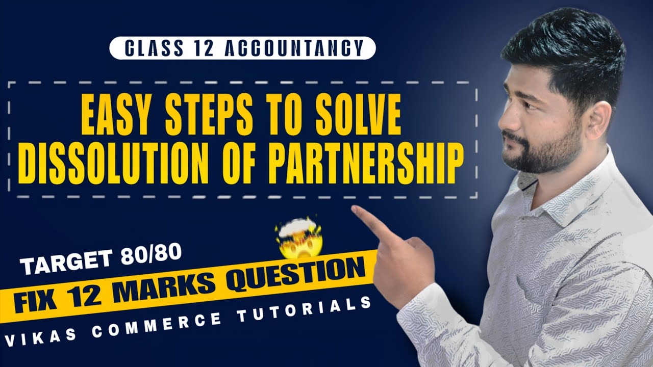 Fix 12 Marks Question 💯 Dissolution of Partnership Firm ⚡️ Puc 2 Accountancy 😍 Target 80/80🎯