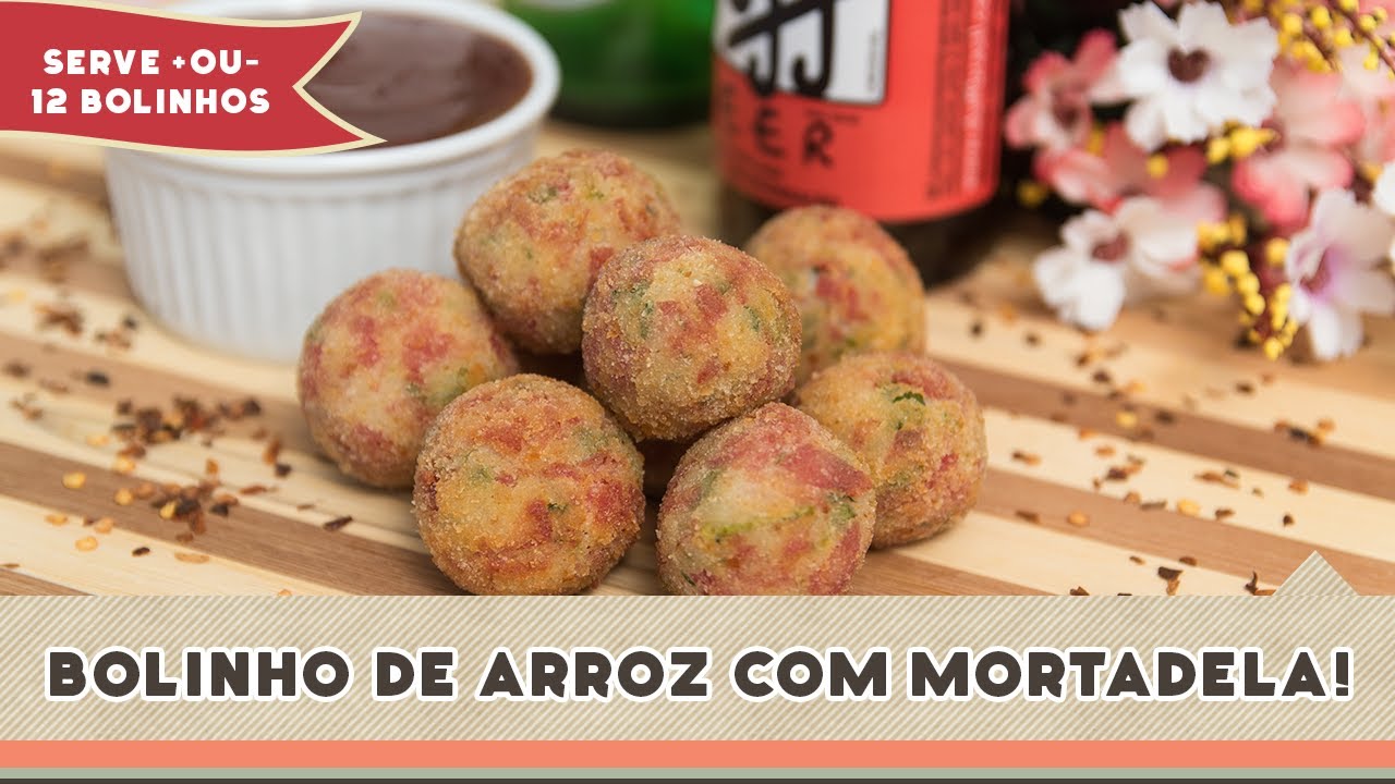 Bolinho de Arroz com Mortadela - Receitas de Minuto #141