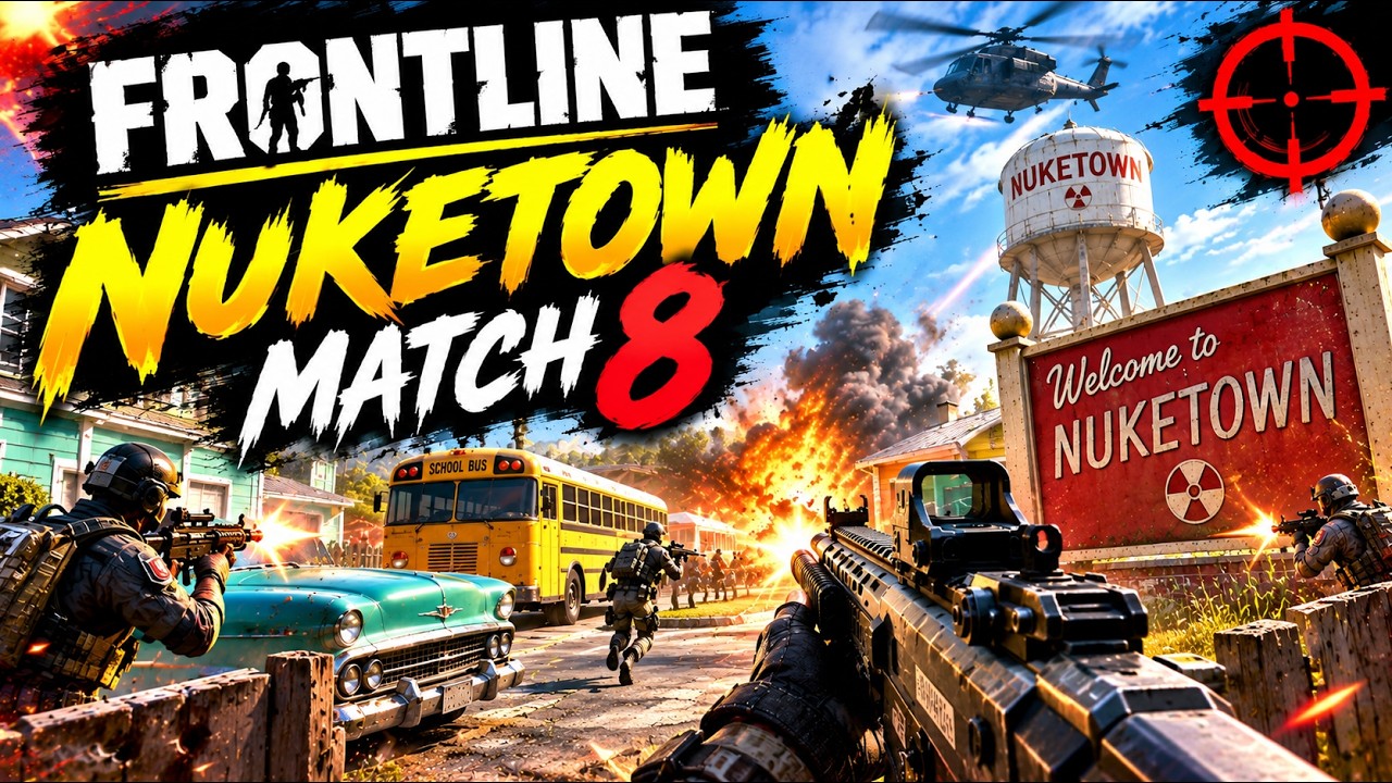 🔥 FRONTLINE: Nuketown Match 8 lost 🙂💀 | Intense Gunfights & Epic Battles! 🎯#cod 