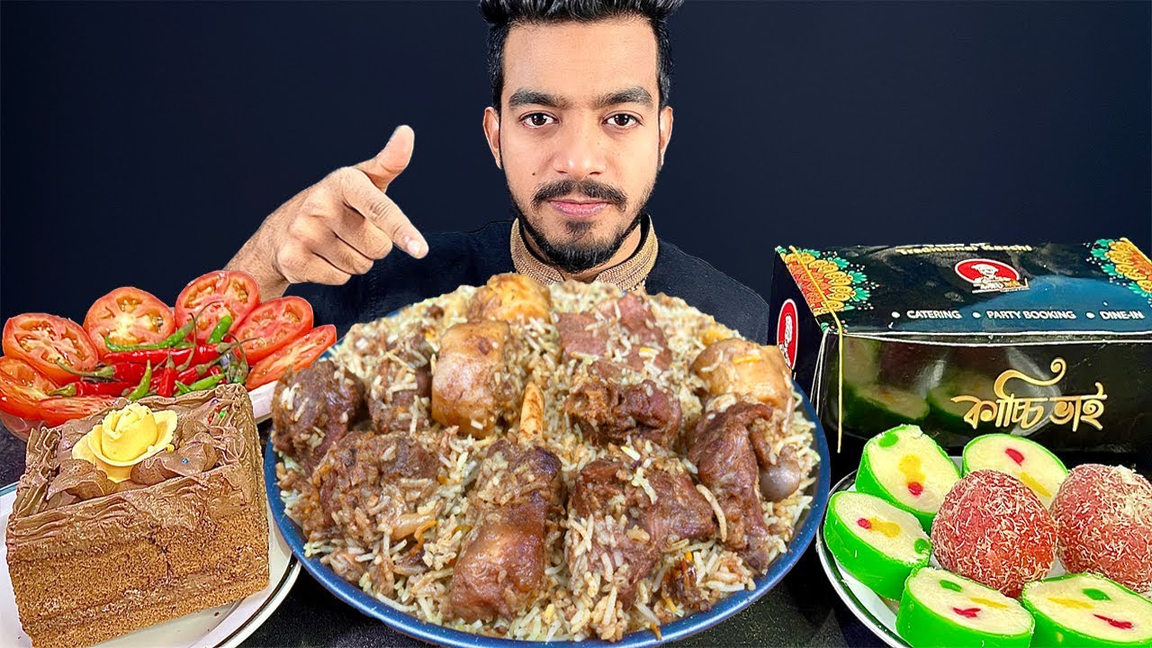 KACCHI BHAI - BEST KACCHI BIRYANI IN DHAKA | ASMR EATING MUTTON BIRYANI |MUTTON BIRIYANI EATING SHOW