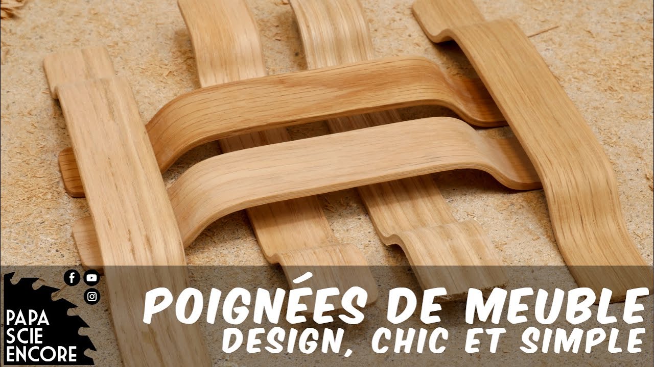 Les poign&eacute;es de meuble les plus cool &agrave; faire soi-m&ecirc;me #design #diywoodhandles #lamination #relooking