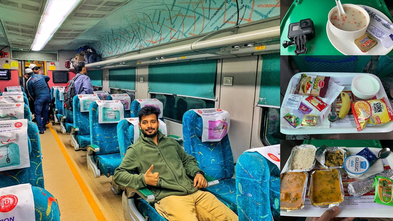 12002 Bhopal Shatabdi full journey in Executive class || food and services in EC